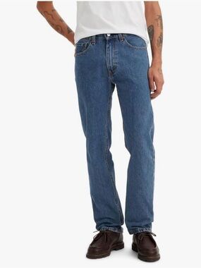 Levi’s 505 Straight Leg Jeans 36x32 Medium Wash Classic Fit Denim Dad Jeans